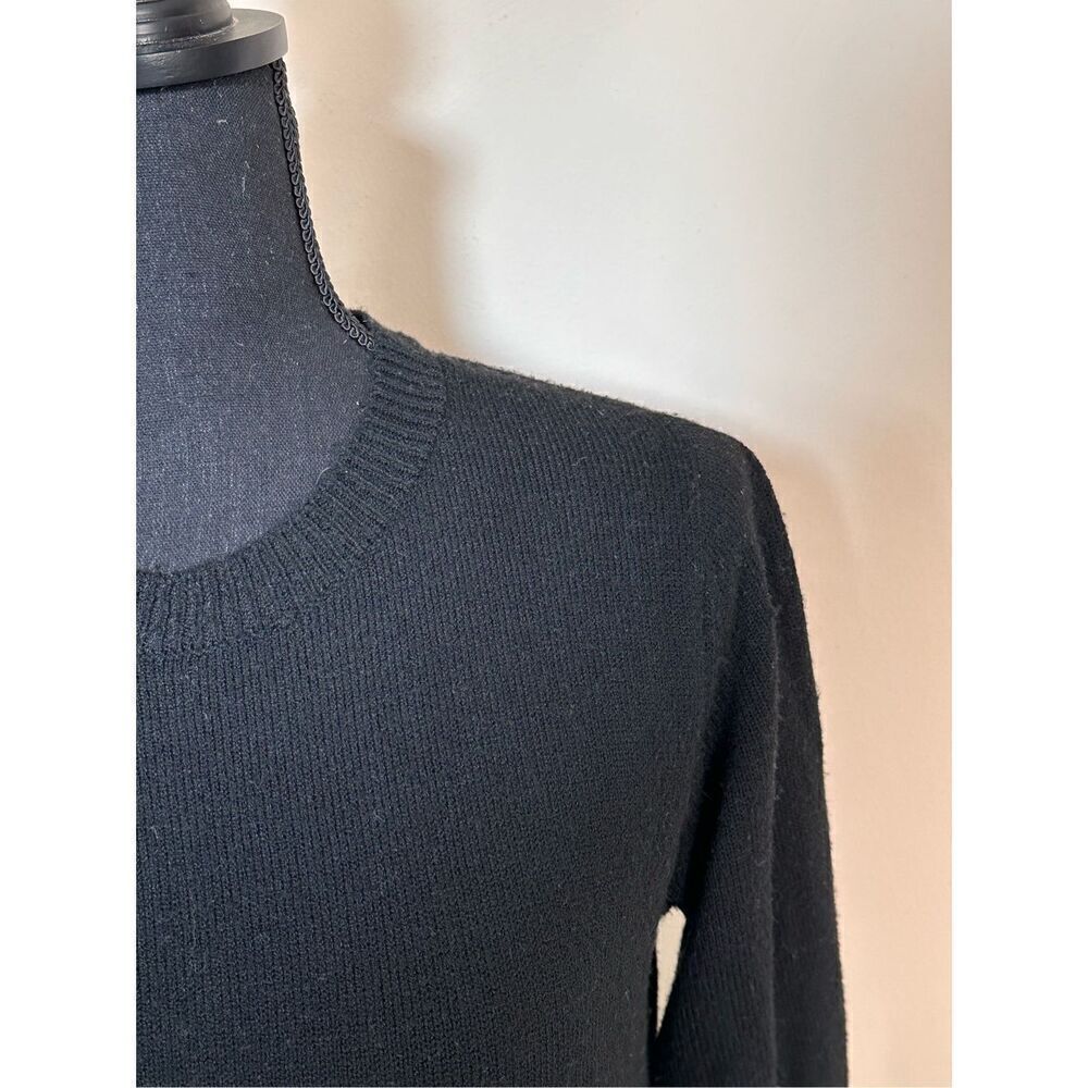 Lulus Black Back V-Neck Wrap Backless Sweater Sz Small - Picture 3 of 9